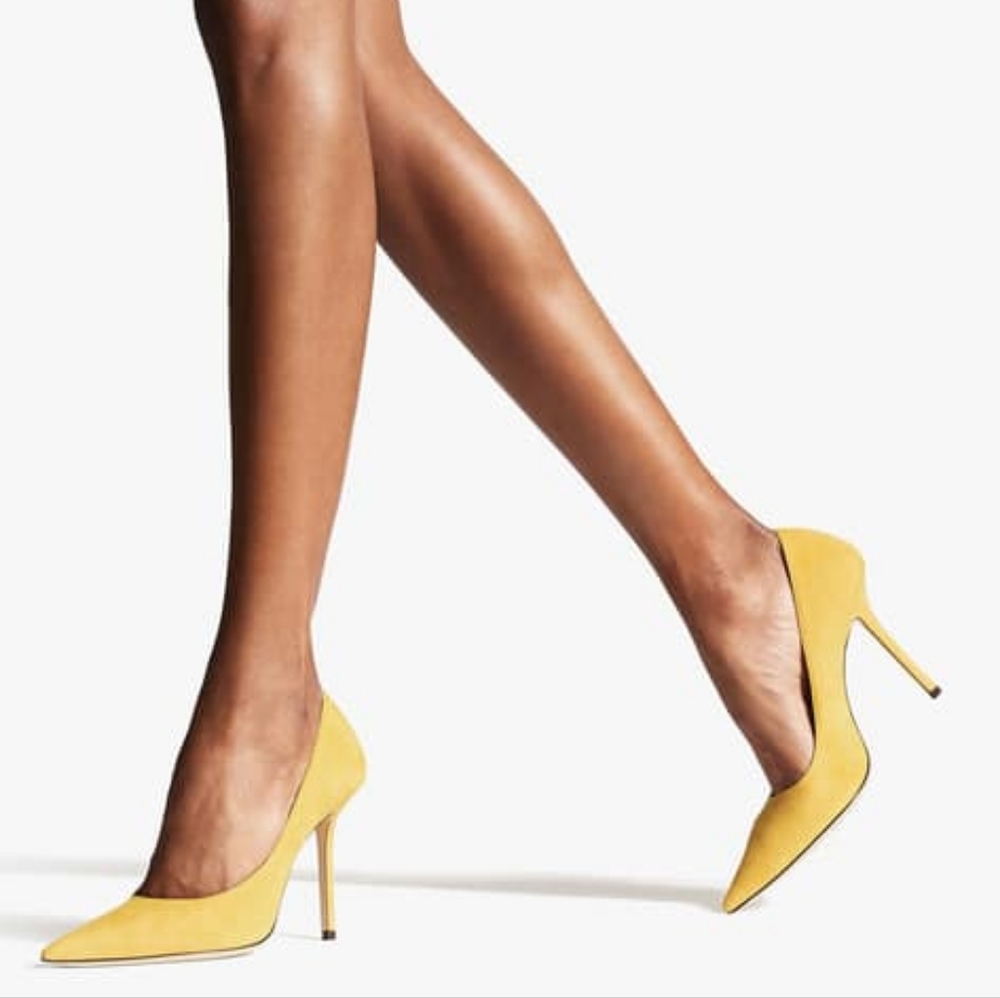 Splendid Yellow Nine West Stilettos!. - Picture 1 of 6